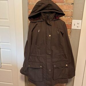 Orvis Ladies Large Waxed Canvas Barn Coat